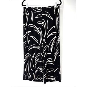 Chico's Travelers Pants Womens Large Petite Modern Brush Print Cruise Resort 2P